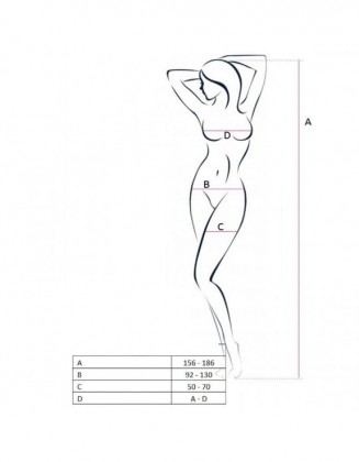 PASSION - WOMAN BS049 RED BODYSTOCKING ONE SIZE